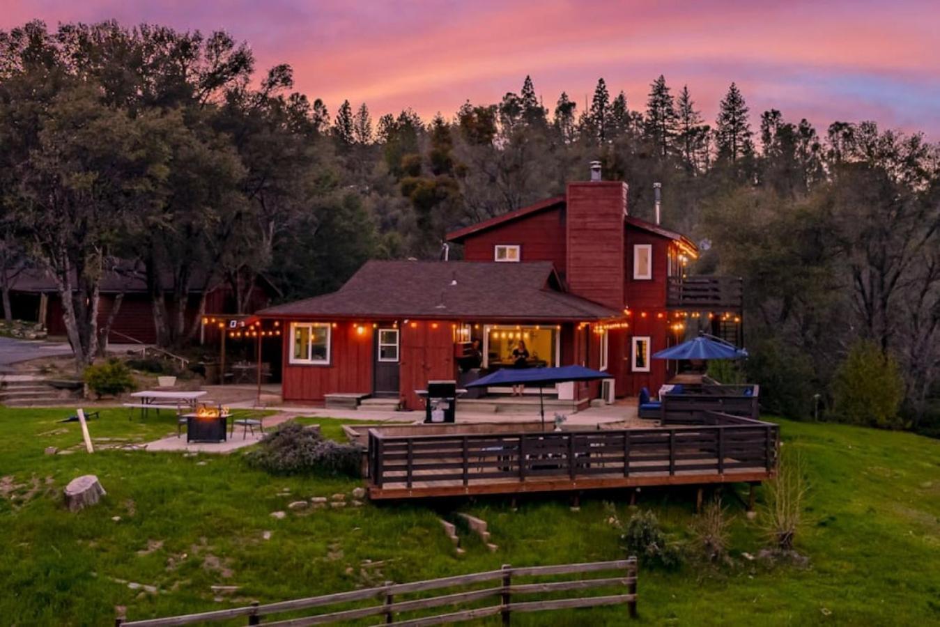 Sierra Vista Lookout Lodge With Creek, Waterfall And Waterholes, Minutes From Bass Lake And Yosemite South Gate North Fork Kültér fotó